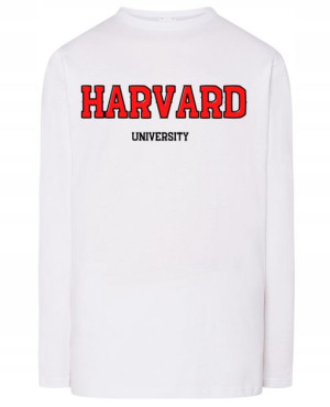 Longsleeve czerwony nadruk HARVARD r.S