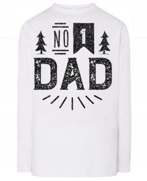 Longsleeve fajny na prezent nadruk TATA nr 1 r.S