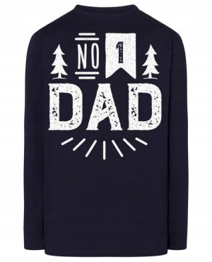 Longsleeve fajny na prezent nadruk TATA nr 1 r.XL