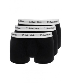 CALVIN KLEIN bokserki męskie cotton stretch 3-pak low rise trunk r.S