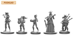 Arka Hathora - Zestaw 5 Figurek Z Podkładem Na Kampanię Rpg 25 Mm