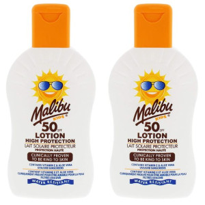 Malibu Kids Lotion Balsam Ochronny Dla Dzieci SPF50 200ml x2szt