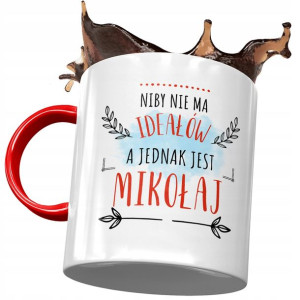 Kubek Czerwony Dla Mikołaja Kolegi na Prezent