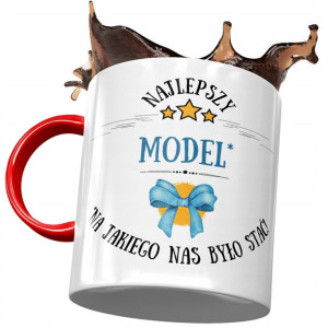 Kubek Czerwony Dla Modela Najlepszy Model