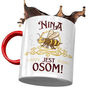 Kubek Czerwony Dla Niny Żony Przyjaciółki Prezent