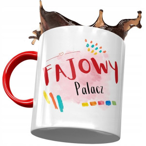 Kubek Czerwony Dla Palacza Fajowy Palacz Prezent