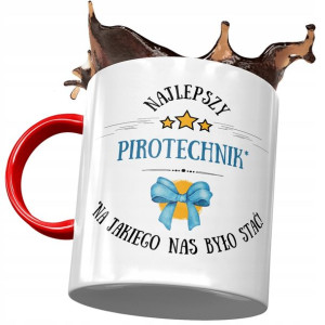 Kubek Czerwony Dla Pirotechnika Najlepszy Prezent