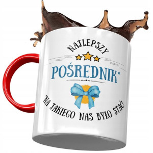 Kubek Czerwony Dla Pośrednika Najlepszy Pośrednik