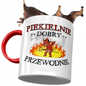 Kubek Czerwony Dla Przewodnika Piekielnie Dobry
