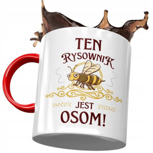 Kubek Czerwony Dla Rysownika Rysownik Jest Osom!