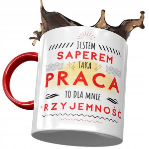 Kubek Czerwony Dla Sapera Dla Mnie Przyjemność