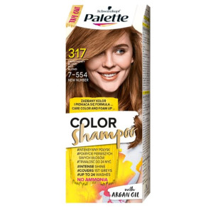 Palette szampon koloryzujący do włosów do 24 myć 317(7-554) Orzechowy Blond