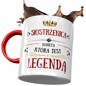 Kubek Czerwony Dla Siostrzenicy Urodziny Prezent