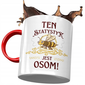 Kubek Czerwony Dla Statystyka Statystyk Jest Osom!