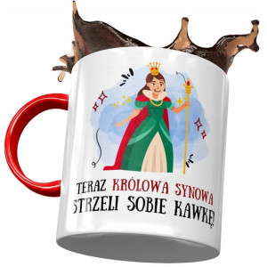 Kubek Czerwony Dla Synowej Żony Syna na Prezent