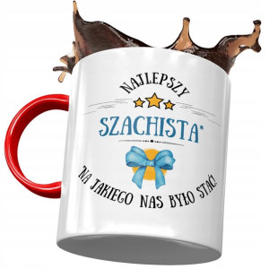 Kubek Czerwony Dla Szachisty Najlepszy Szachista
