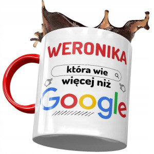 Kubek Czerwony Dla Weroniki Żony Siostry Prezent