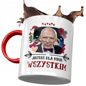 Kubek Czerwony Janusz Korwin Mikke na Prezent