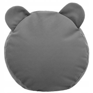 Podnóżek PLUSZOWY ozdobny TEDDY pufa STALOWY