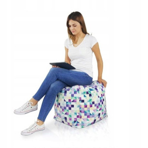 Pufa do siedzenia CUBO fotel 3D