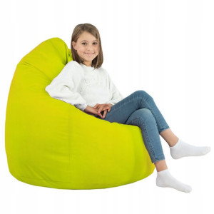 Worek Limonkowy Xl Ekoskóra Pufa Fotel