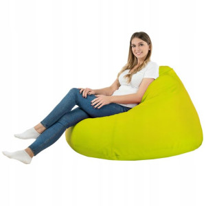 Worek MAXIMO XXXL LIMONKOWY fotel pufa - EKOSKÓRA