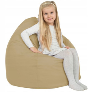 Worek Ogrodowy BEŻOWY fotel L - dla dzieci NYLON