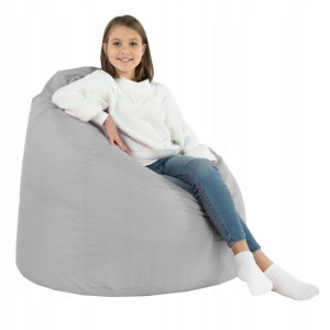 Worek Ogrodowy XL SREBRNY pufa fotel NYLON