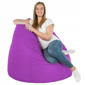 Worek Ogrodowy XXL FIOLETOWY fotel pufa NYLON