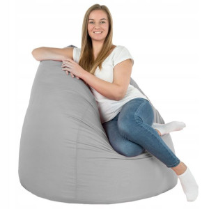 Worek Ogrodowy XXL SREBNY pufa fotel NYLON