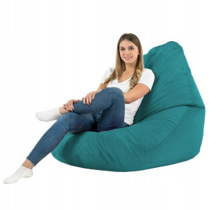 Worek PLUSZOWY XXL Fotel do siedzenia BŁĘKIT