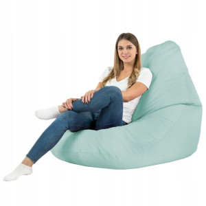 Worek PLUSZOWY XXL Fotel do siedzenia MIĘTOWY