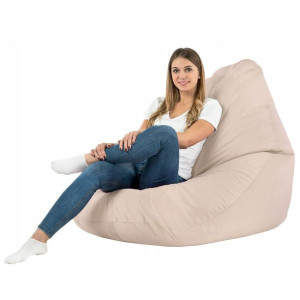 Worek PLUSZOWY XXL Fotel do siedzenia PUDROWY RÓŻ