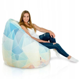 Worek Pufa Sako Abstract Pastel Xxl