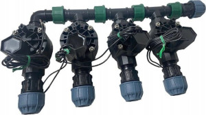 Kolektor z 4 elektrozaworami Rain Bird