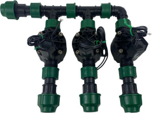 3 sekcje elektrozaworów Rain Bird