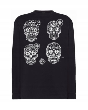 Longsleeve fajny nadruk Czaszka Czaszki r.4XL