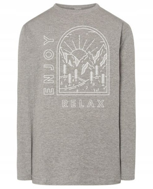 Longsleeve fajny nadruk ENJOY RELAX GÓRY r.5XL