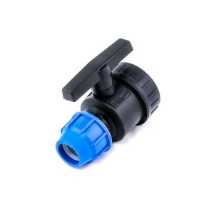 Zawór PE 25-1" PN10 Plastica Alfa
