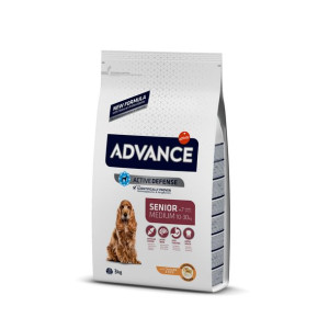 SUCHA KARMA DLA PSÓW seniorów ras średnich ADVANCE 3kg [553311]
