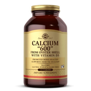 Calcium „600” from Oyster Shell with Vitamin D3 (240 tabl.)