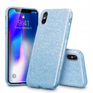 Etui 3d Wzorek Brokat Niebieski Samsung Galaxy A8