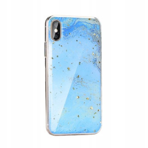 Etui Forcell Marble do Huawei Y7 2019 niebieski