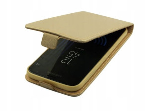 Etui Kabura Pionowa Slim Do Samsung A3 2017 Złoty