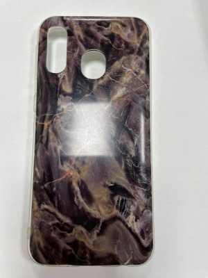 Etui marmur brązowy do Samsung A40