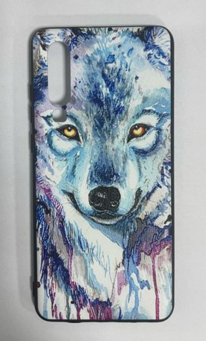 Etui Nadruk Wilk Wolf Do Huawei P30 Wielokolorowy