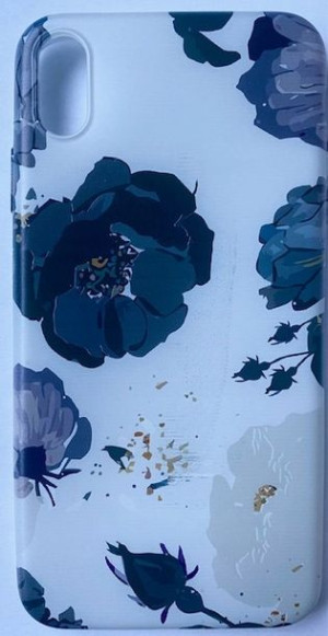 Etui silikonowe nadruk KWIATY do iPhone XS MAX