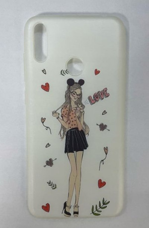 Etui Silikonowe Wzór Girl Love Do Huawei Y7 2019