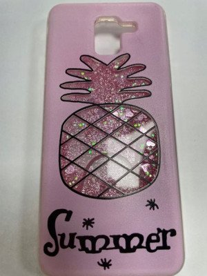 Etui Wzór 3d Nadruk Samsung J6 Brokat Ananas