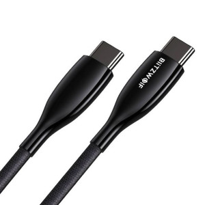 Kabel Usb-c Do Usb-c Blitzwolf Bw-tc24, 100w, 5a, 1.8m (czarny)